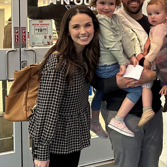 MADEWELL Button-Back Peplum Top in Mini Windowpane / SMALL / CHECK TWILL - Picture 9 of 10